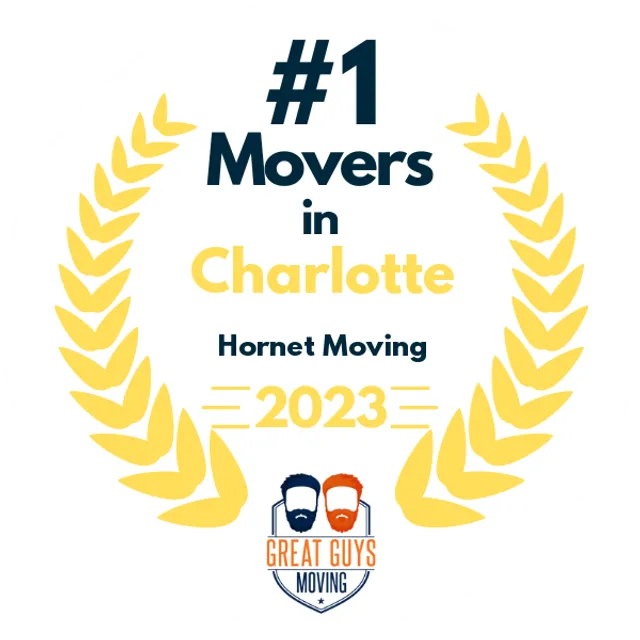 #1 Ranked Movers in Charlotte, NC 2023 award