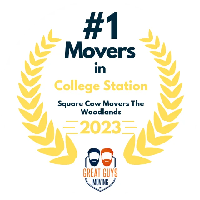 #1 Ranked Movers in College Station, TX 2023 award