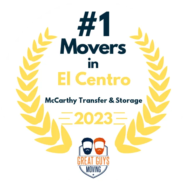 #1 Ranked Movers in El Cajon, CA 2023 award