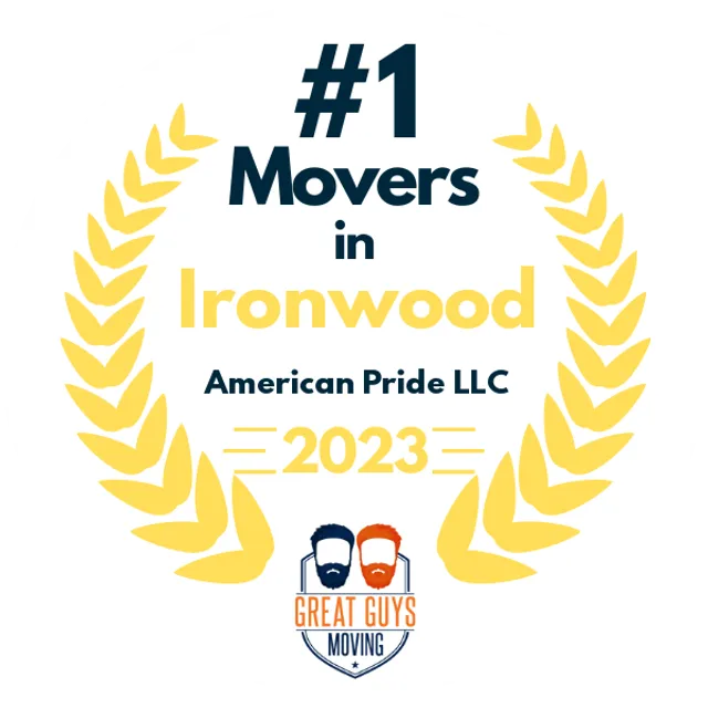 #1 Ranked Movers in Ironwood, MI 2023 award