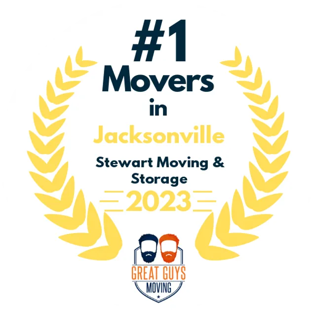 #1 Ranked Movers in Jacksonville, FL 2023 award