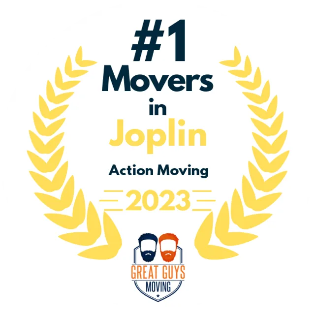 #1 Ranked Movers in Joplin, MO 2023 award