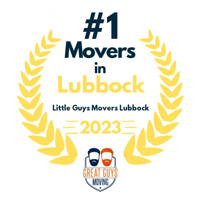 #1 Ranked Movers in Lubbock, TX 2023 award