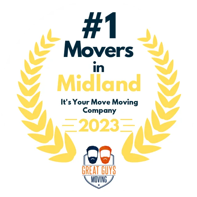 #1 Ranked Movers in Midland, TX 2023 award