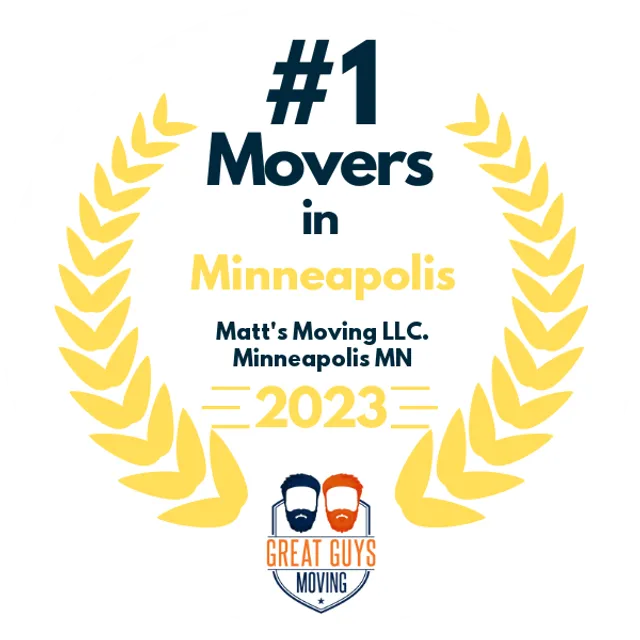 #1 Ranked Movers in Minneapolis, MN 2023 award