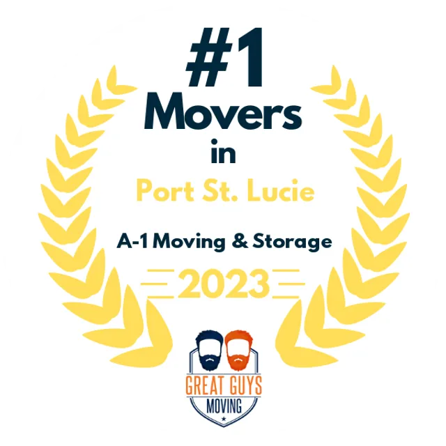 #1 Ranked Movers in Port St. Lucie, FL 2023 award