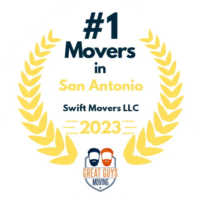 #1 Ranked Movers in San Antonio, TX 2023 award