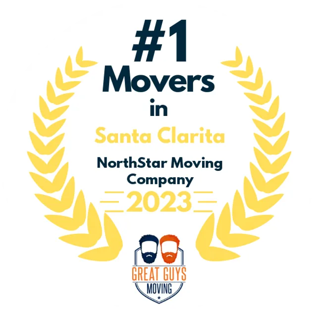 #1 Ranked Movers in Santa Clarita, CA 2023 award