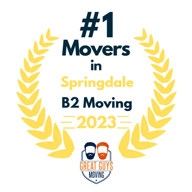 #1 Ranked Movers in Fayetteville, AR 2023 award