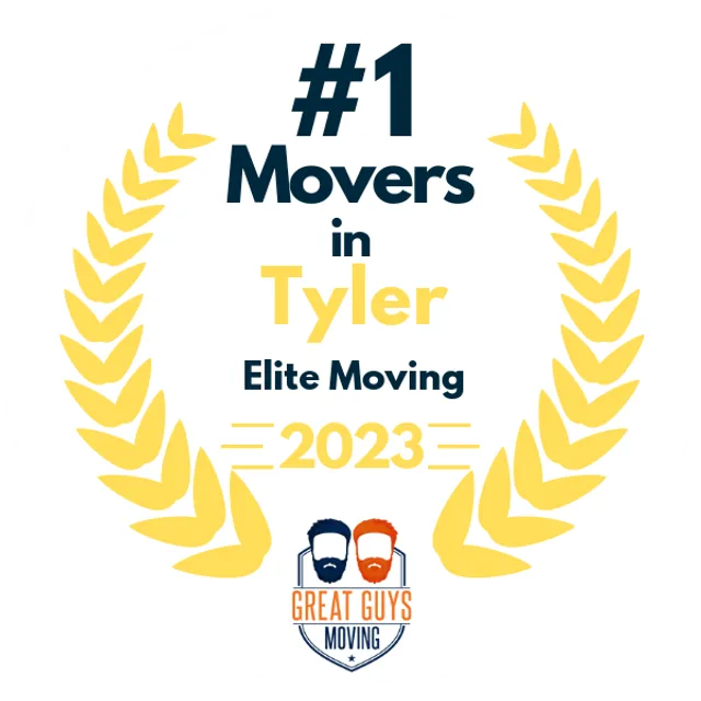 #1 Ranked Movers in Tyler, TX 2023 award