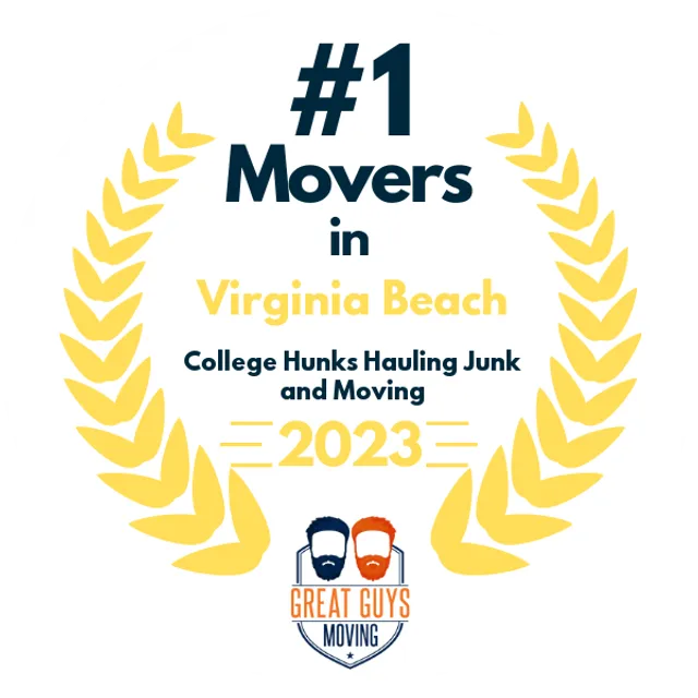 #1 Ranked Movers in Virginia Beach, VA 2023 award