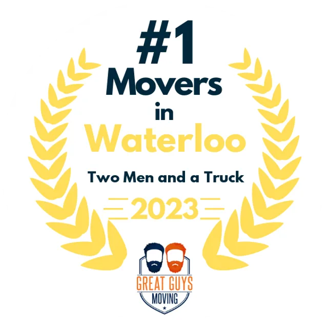 #1 Ranked Movers in Waterloo, IA 2023 award