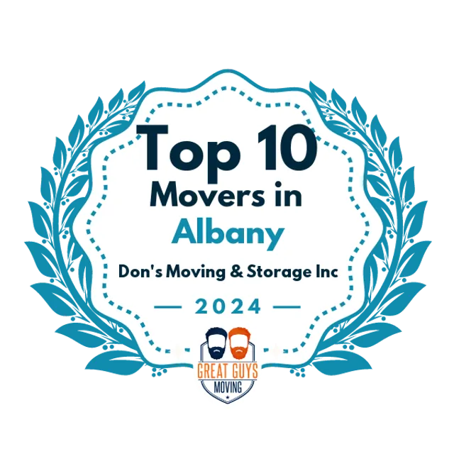 Top 10 Movers in Albany, NY 2024 award