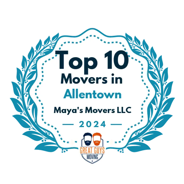 Top 10 Movers in Allentown, PA 2024 award