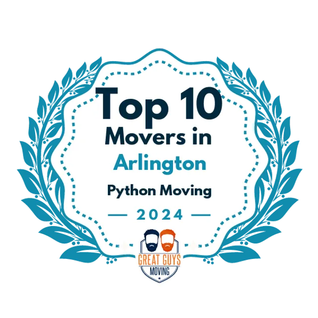 Top 10 Movers in Arlington, TX 2024 award