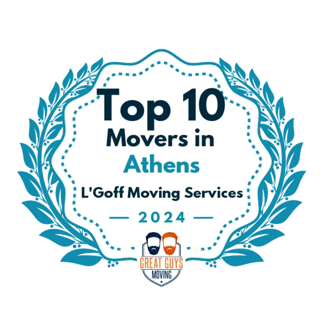 Top 10 Movers in Athens, GA 2024 award