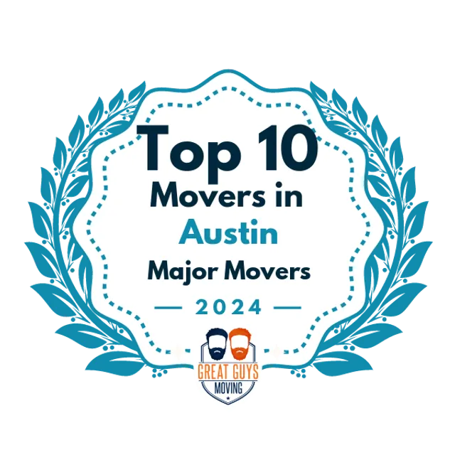 Top 10 Movers in Austin, TX 2024 award