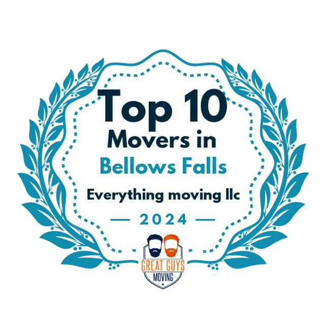 Top 10 Movers in Bellows Falls, VT 2024 award