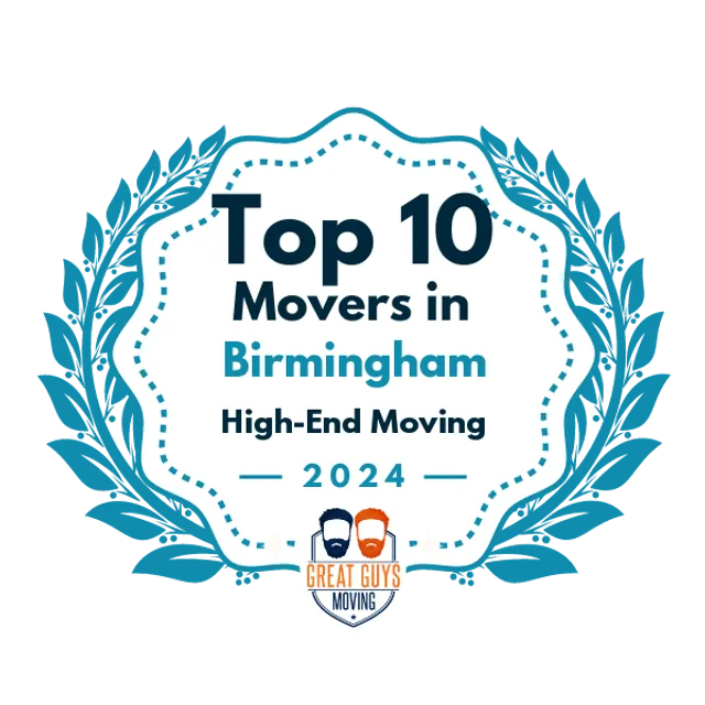 Top 10 Movers in Birmingham, AL 2024 award