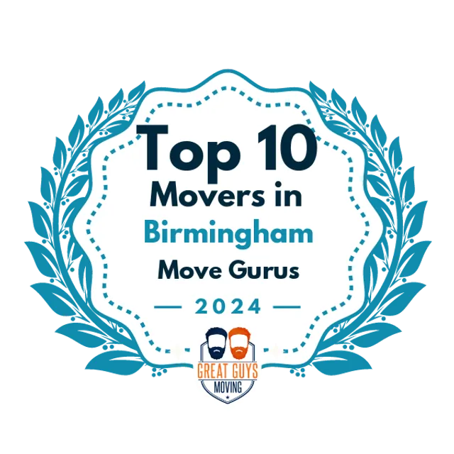 Top 10 Movers in Birmingham, AL 2024 award