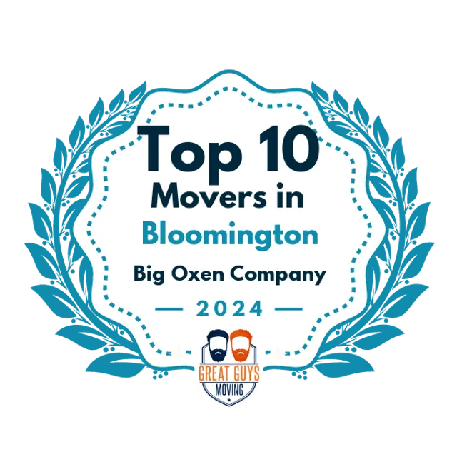 Top 10 Movers in Bloomington, IN 2024 award