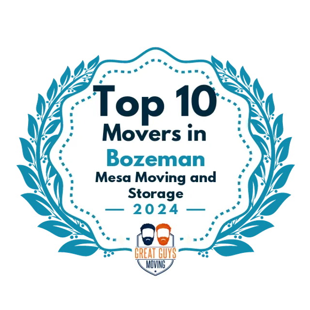 Top 10 Movers in Bozeman, MT 2024 award