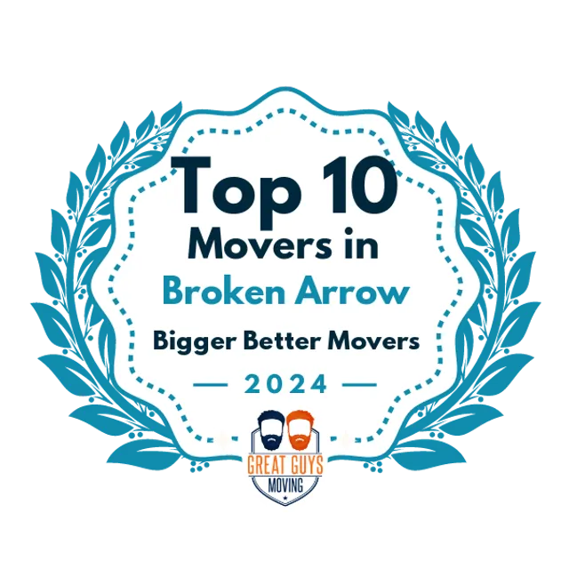 Top 10 Movers in Broken Arrow, OK 2024 award