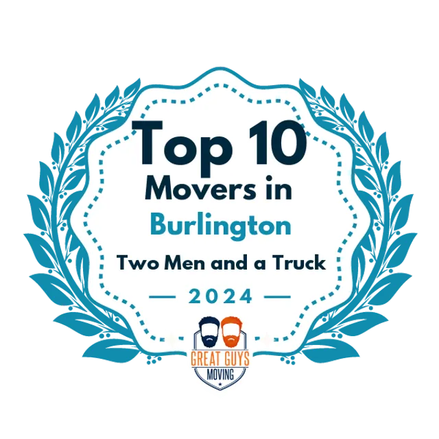 Top 10 Movers in Burlington, VT 2024 award