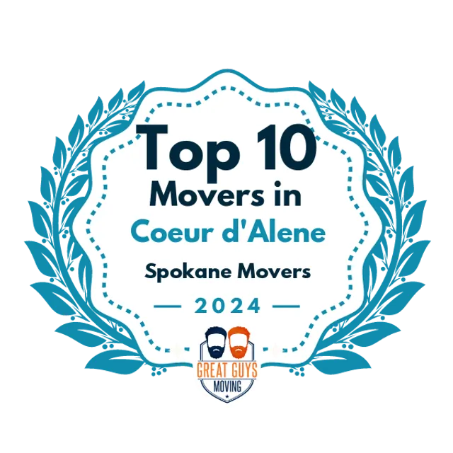 Top 10 Movers in Spokane, WA 2024 award