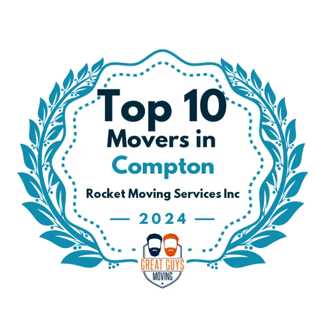 Top 10 Movers in Glendale, CA 2024 award