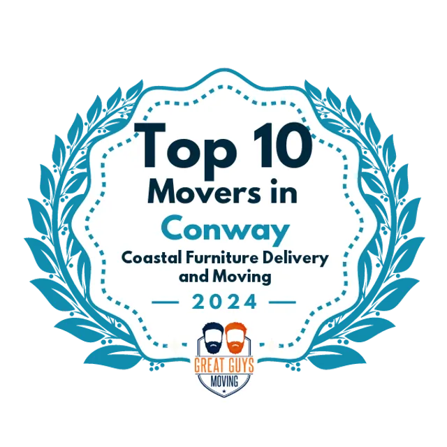 Top 10 Movers in Conway, SC 2024 award