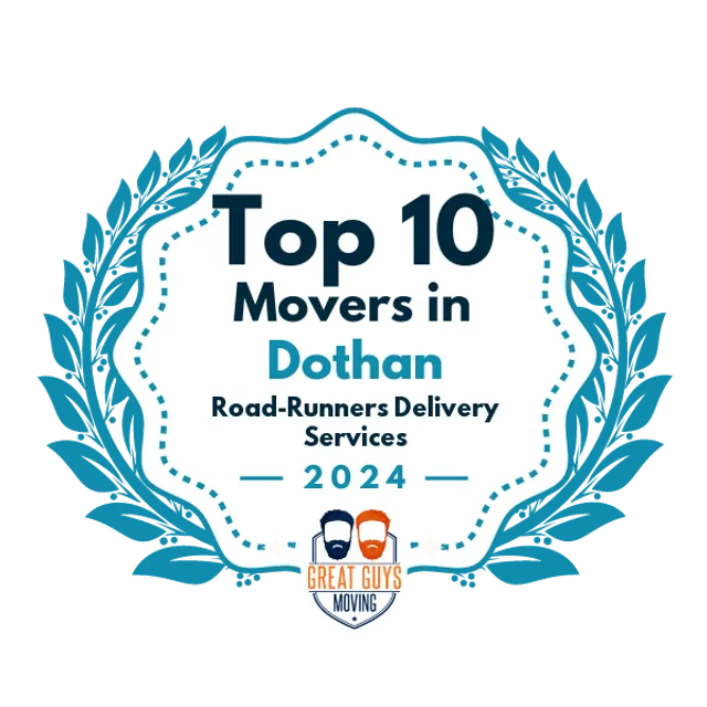 Top 10 Movers in Dothan, AL 2024 award