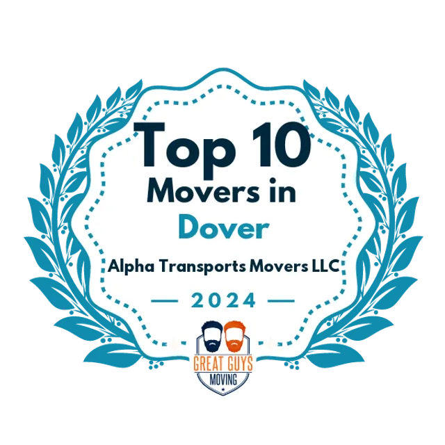 Top 10 Movers in Dover, NH 2024 award