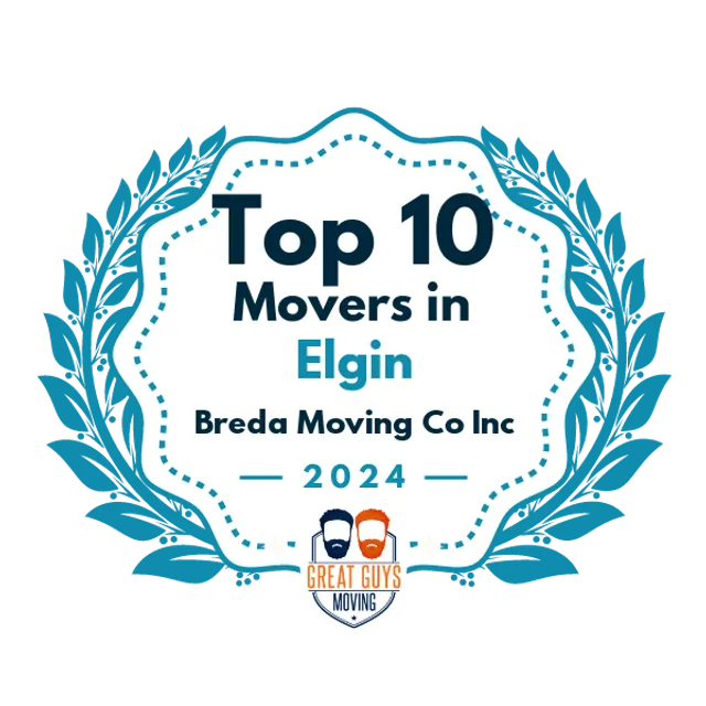 Top 10 Movers in Aurora, IL 2024 award