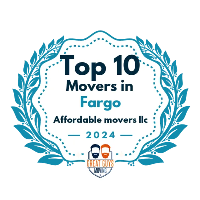 Top 10 Movers in Fargo, ND 2024 award