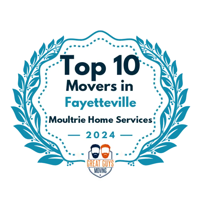 Top 10 Movers in Fayetteville, NC 2024 award