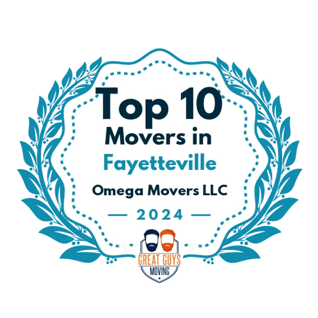 Top 10 Movers in Fayetteville, AR 2024 award