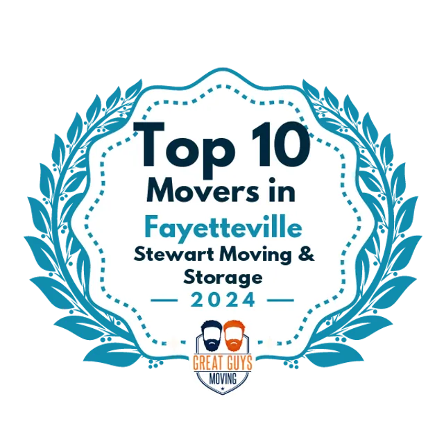 Top 10 Movers in Fayetteville, NC 2024 award