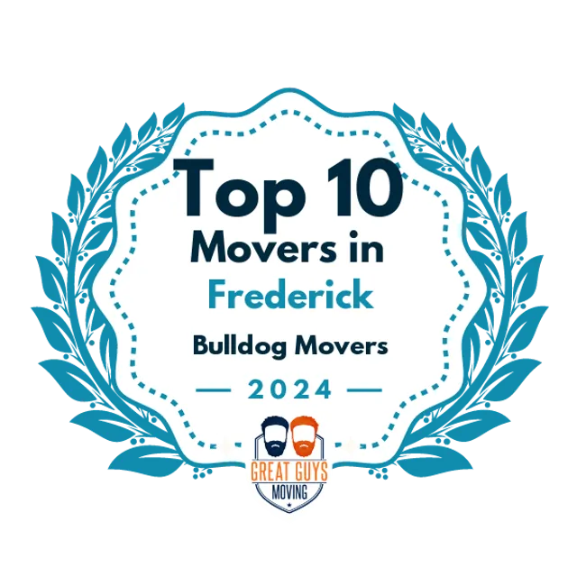 Top 10 Movers in Frederick, MD 2025 award