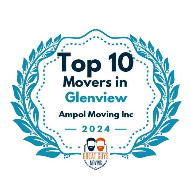 Top 10 Movers in Glenview, IL 2024 award