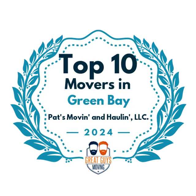 Top 10 Movers in Green Bay, WI 2024 award