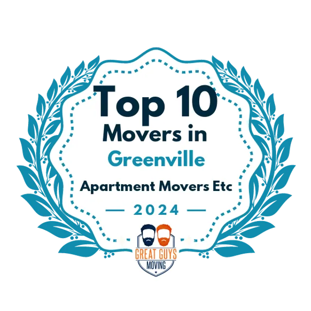 Top 10 Movers in Greenville, SC 2024 award