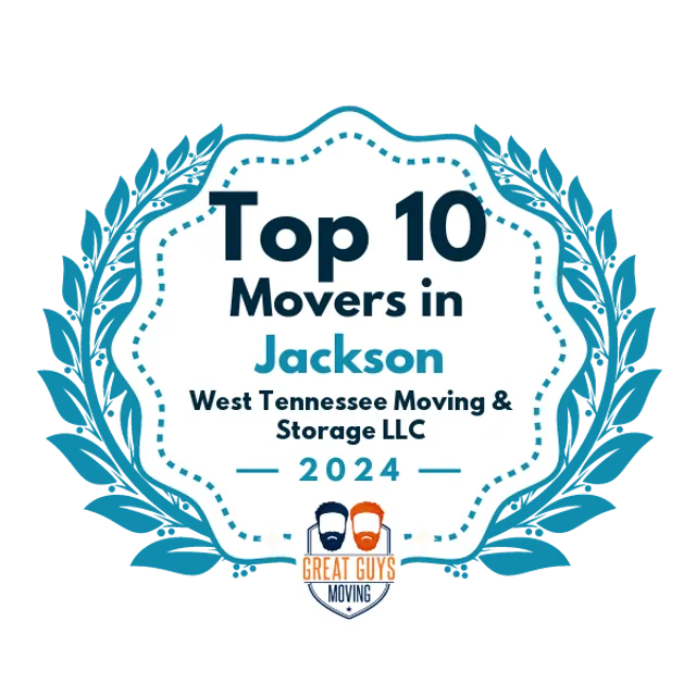 Top 10 Movers in Jackson, TN 2024 award