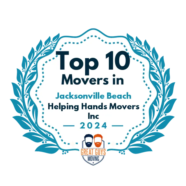 Top 10 Movers in Jacksonville, FL 2024 award