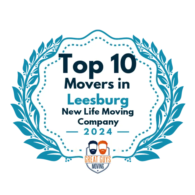 Top 10 Movers in Leesburg, VA 2024 award