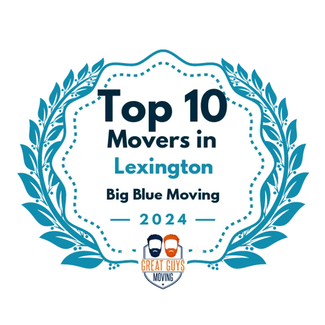 Top 10 Movers in Lexington, KY 2024 award