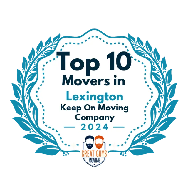 Top 10 Movers in Lexington, KY 2024 award