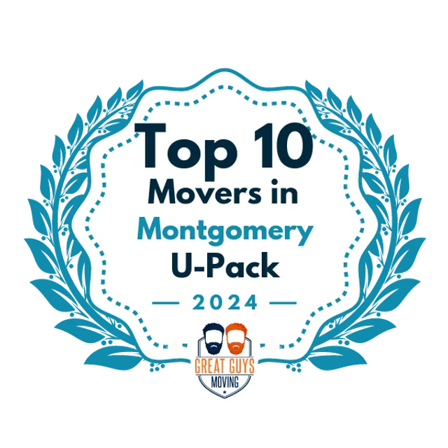 Top 10 Movers in Montgomery, AL 2024 award