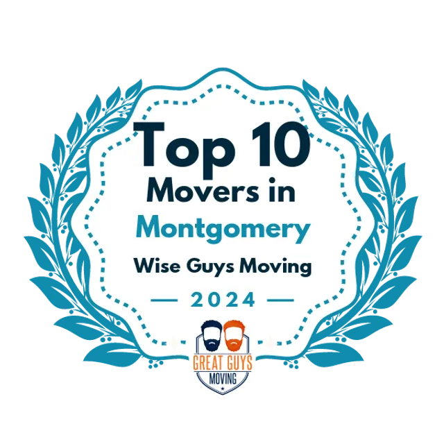 Top 10 Movers in Montgomery, AL 2024 award