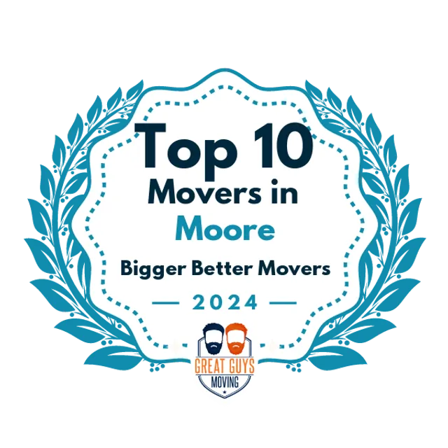 Top 10 Movers in Oklahoma City, OK 2024 award